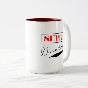 Caneca De Café Em Dois Tons Super vovó