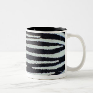 Caneca De Café Em Dois Tons Superfície da pele da zebra