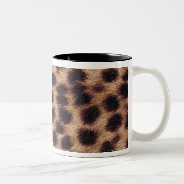 Caneca De Café Em Dois Tons Superfície de felino manchado (Direita)