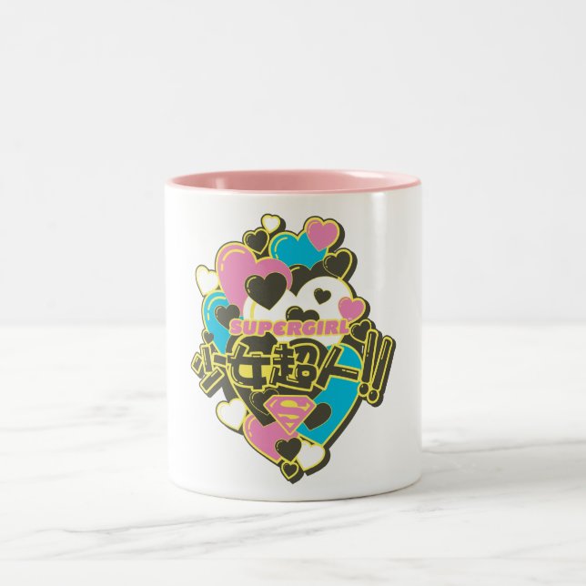 Caneca De Café Em Dois Tons Supergirl J-Pop 4 (Centro)