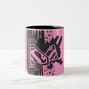 Caneca De Café Em Dois Tons Supergirl Mantenha-o fresco 2