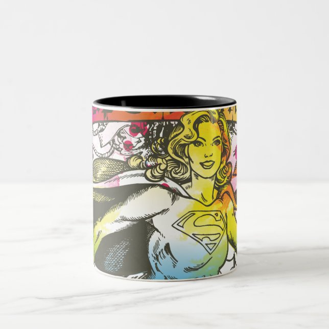 Caneca De Café Em Dois Tons Supergirl Power (Centro)
