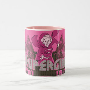 Caneca De Café Em Dois Tons Supergirl Power 2