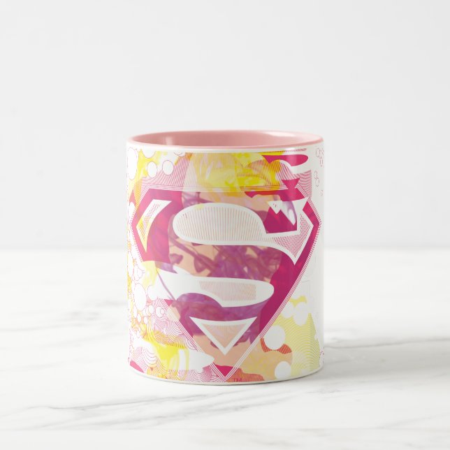 Caneca De Café Em Dois Tons Supergirl Retro Logo (Centro)