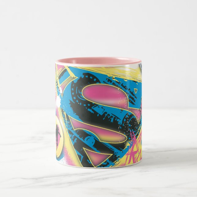 Caneca De Café Em Dois Tons Supergirl Rocks (Centro)