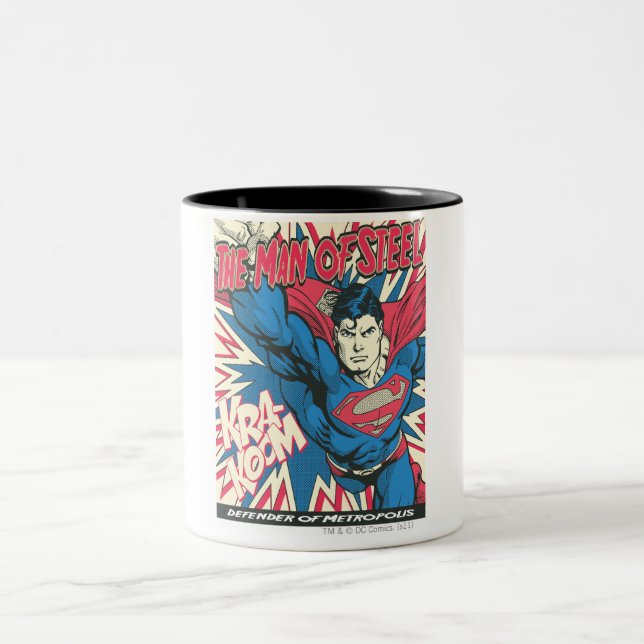 Caneca De Café Em Dois Tons Superman 12 (Centro)