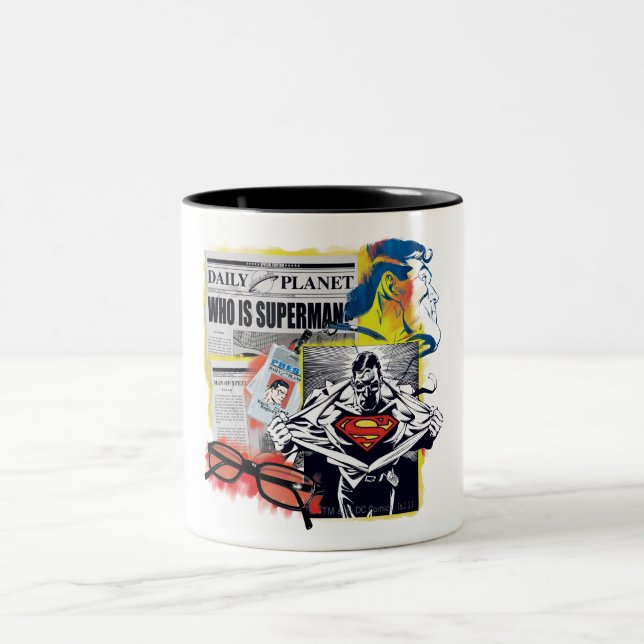 Caneca De Café Em Dois Tons Superman 41 (Centro)