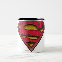 Caneca De Café Em Dois Tons Superman S-Shield | Logotipo em relevo