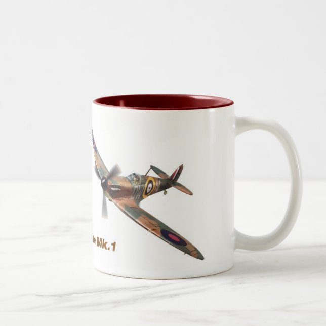 Caneca De Café Em Dois Tons Supermarine Spitfire mug (Direita)