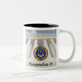 Caneca De Café Em Dois Tons Supremo Tribunal Veritas - PERSONALIZE-O!