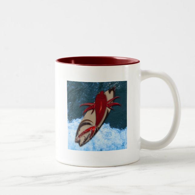 Caneca De Café Em Dois Tons Surf (Direita)