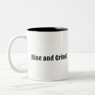 Caneca De Café Em Dois Tons Surgimento e motim - Mug de café motivacional
