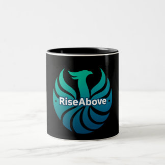 Caneca De Café Em Dois Tons Surgir Acima - Mug De Força Da Manhã