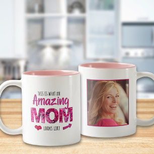 Caneca De Café Em Dois Tons Surpreendente Presente de Aniversário Floral Cor-d