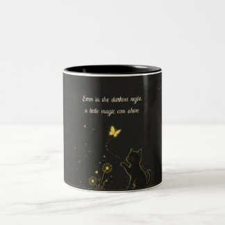 Caneca De Café Em Dois Tons Sussurros Dourados de Maravilha