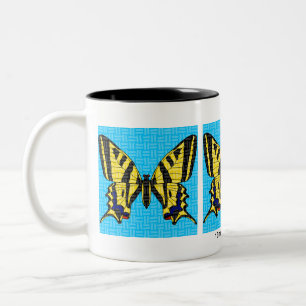 Caneca De Café Em Dois Tons Swallowtail (11oz) - Combo Mug