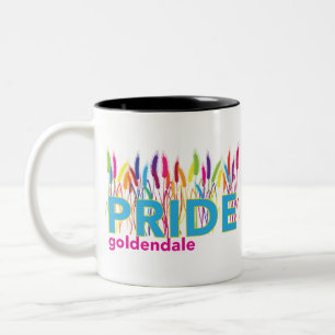 Caneca De Café Em Dois Tons Swap de orgulho dourado