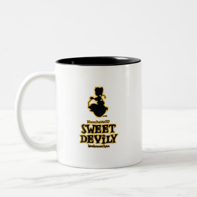 Caneca De Café Em Dois Tons Sweet Devily (Esquerda)