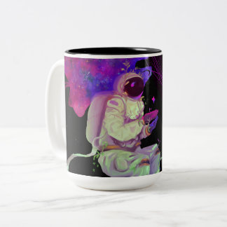 Caneca De Café Em Dois Tons Swimmer Cósmico SLF - Bala -