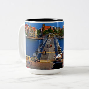 Caneca De Café Em Dois Tons Swing Old Lady Curacao Bridge