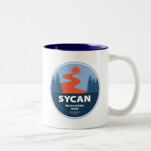 Caneca De Café Em Dois Tons Sycan Wild E Scenic River Oregon