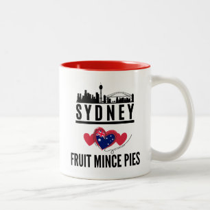 Caneca De Café Em Dois Tons Sydney Love Fruta Mince Pies Cityscape