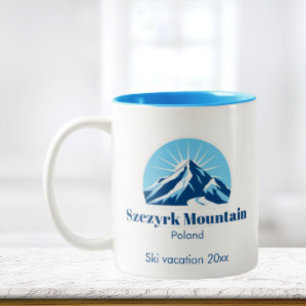 Caneca De Café Em Dois Tons Szczyrk Mountain resort Polônia Polska