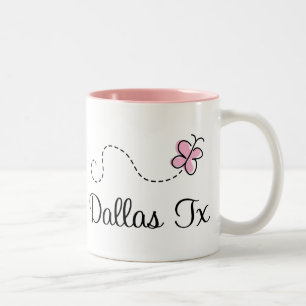 Caneca De Café Em Dois Tons T-shirt bonito de Dallas Texas