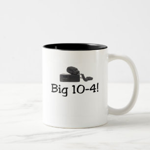 Caneca De Café Em Dois Tons T-shirt e presentes de rádio dos CB