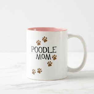 Caneca De Café Em Dois Tons T-shirt & presentes da mamã da caniche