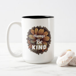 Caneca De Café Em Dois Tons T-Shirt Sempre Seja gentil