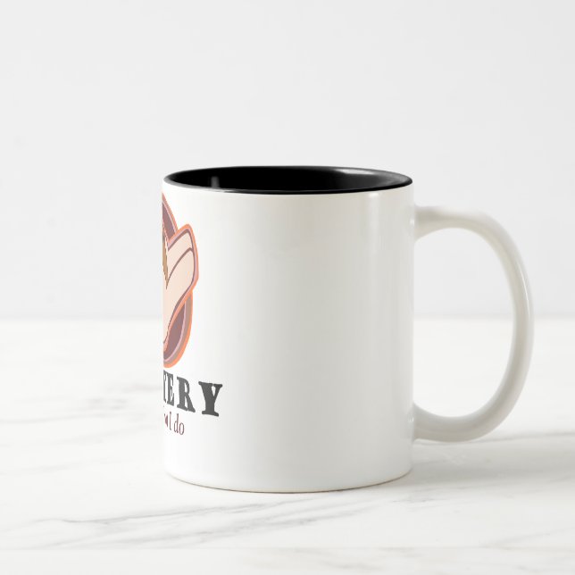 Caneca De Café Em Dois Tons T-shirts e presentes. (Direita)