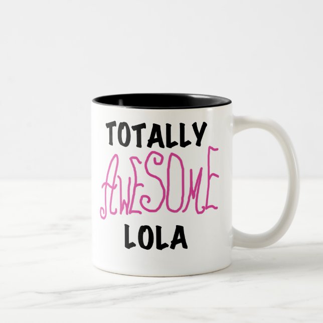 Caneca De Café Em Dois Tons T-shirts e presentes, totalmente incríveis, Lola,  (Direita)