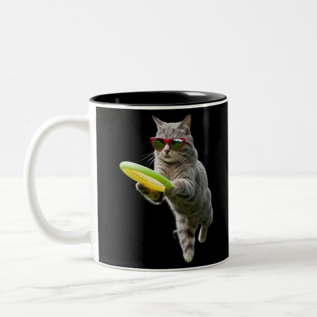Caneca De Café Em Dois Tons Tabby Disk Golf (Esquerda)
