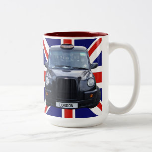 Caneca De Café Em Dois Tons Tabuleiro Black Taxi
