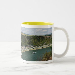 Caneca De Café Em Dois Tons Taça bicolor amarela A das Loreley