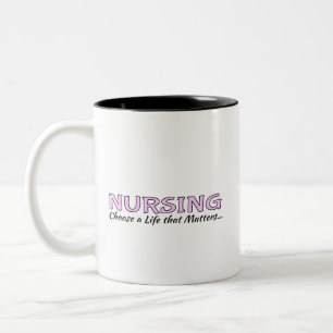 Caneca De Café Em Dois Tons Taça Café: Enfermagem