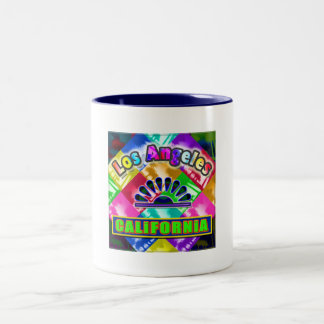 Caneca De Café Em Dois Tons Taça "Coloring Los Angeles 3"