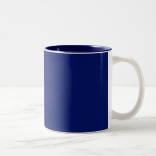 Caneca De Café Em Dois Tons Taça com fundo azul Marinho