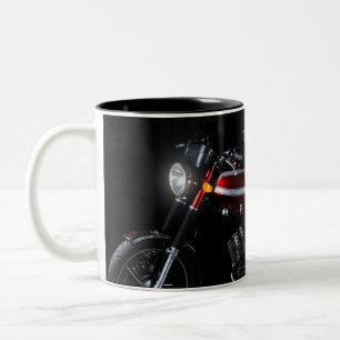 Caneca De Café Em Dois Tons Taça com motociclista
