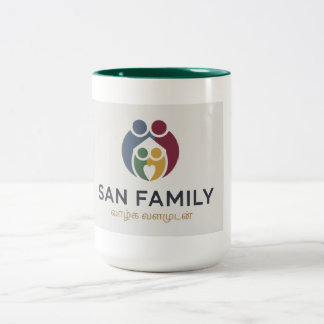 Caneca De Café Em Dois Tons Taça da Família San