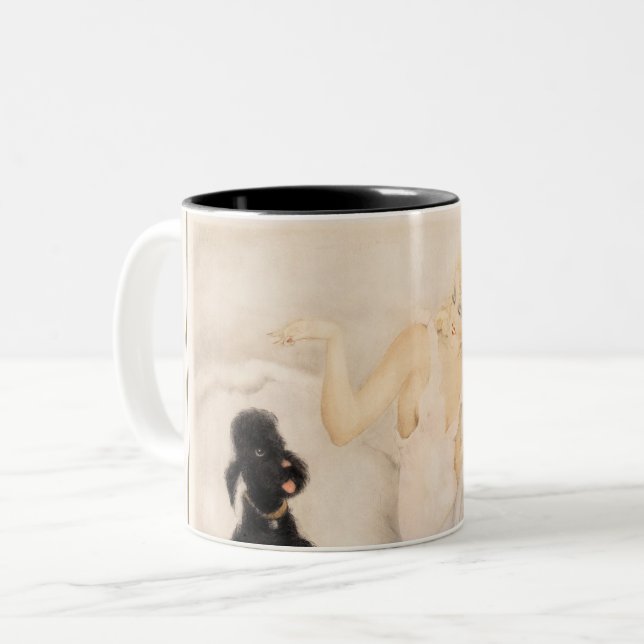 Caneca De Café Em Dois Tons Taça da Manhã de Louis Icart (Frente Esquerda)