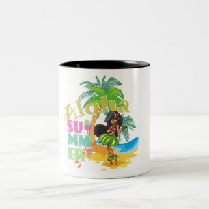 Caneca De Café Em Dois Tons Taça de Café Aloha Hula