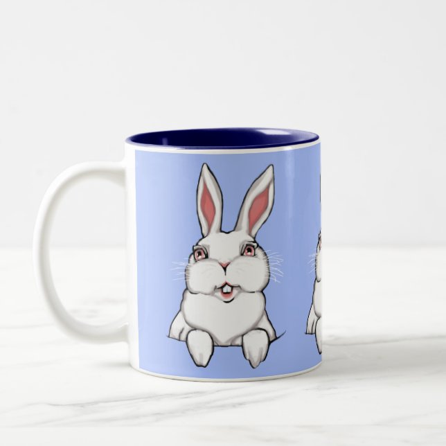 Caneca De Café Em Dois Tons Taça de Café Bunny Rabbit Mug (Esquerda)
