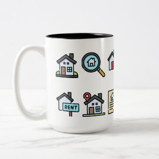 Caneca De Café Em Dois Tons Taça De Café Imobiliário Concebida