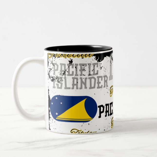 Caneca De Café Em Dois Tons Taça de Café Mug Bebida Tokelau (Esquerda)