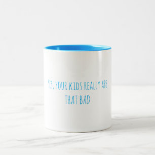 Caneca De Café Em Dois Tons Taça de café para crianças ruins