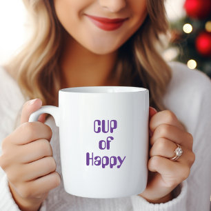 Caneca De Café Em Dois Tons Taça de Feliz
