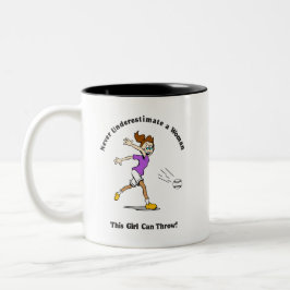 Caneca De Café Em Dois Tons Taça do Café: Softball
