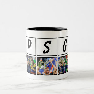 Caneca De Café Em Dois Tons Taça dos Campeões Personalizados 2026, PSG Futebol